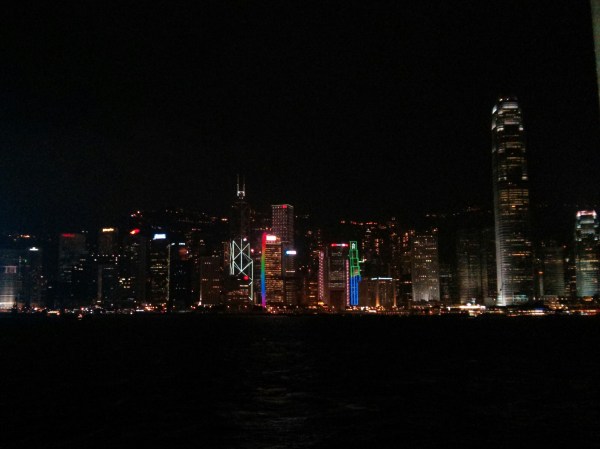 Victoria Harbour at night. Photo: Mike Fallone